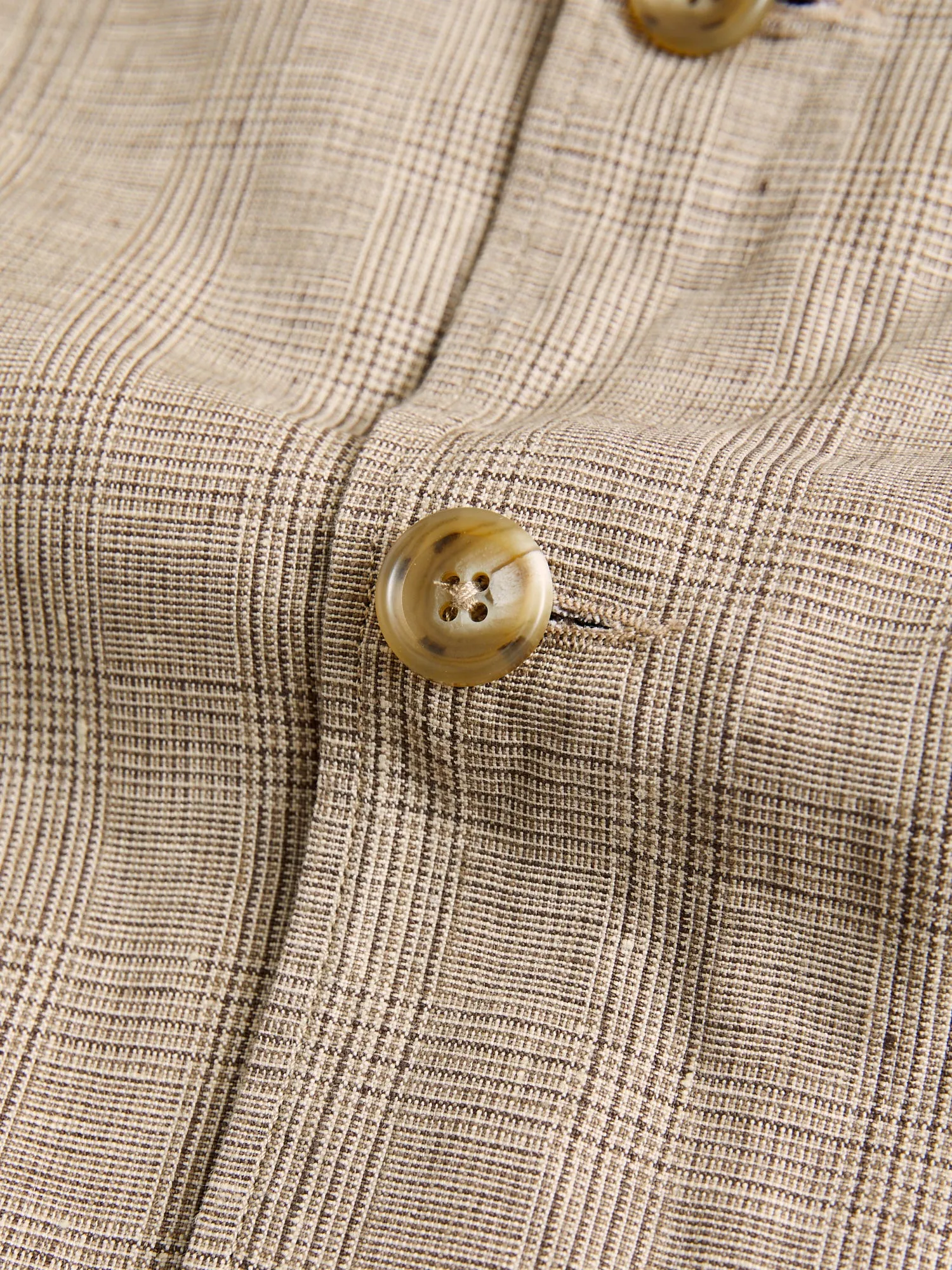 Loiter Jacket in Beige Linen Glen Plaid sold by Blue Owl product image thumbnail 5