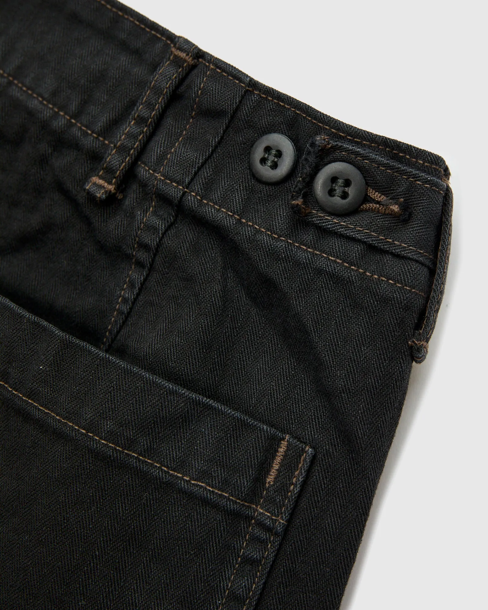 Herringbone Summer Fatigue Pants in Black sold by Blue Owl product image thumbnail 4