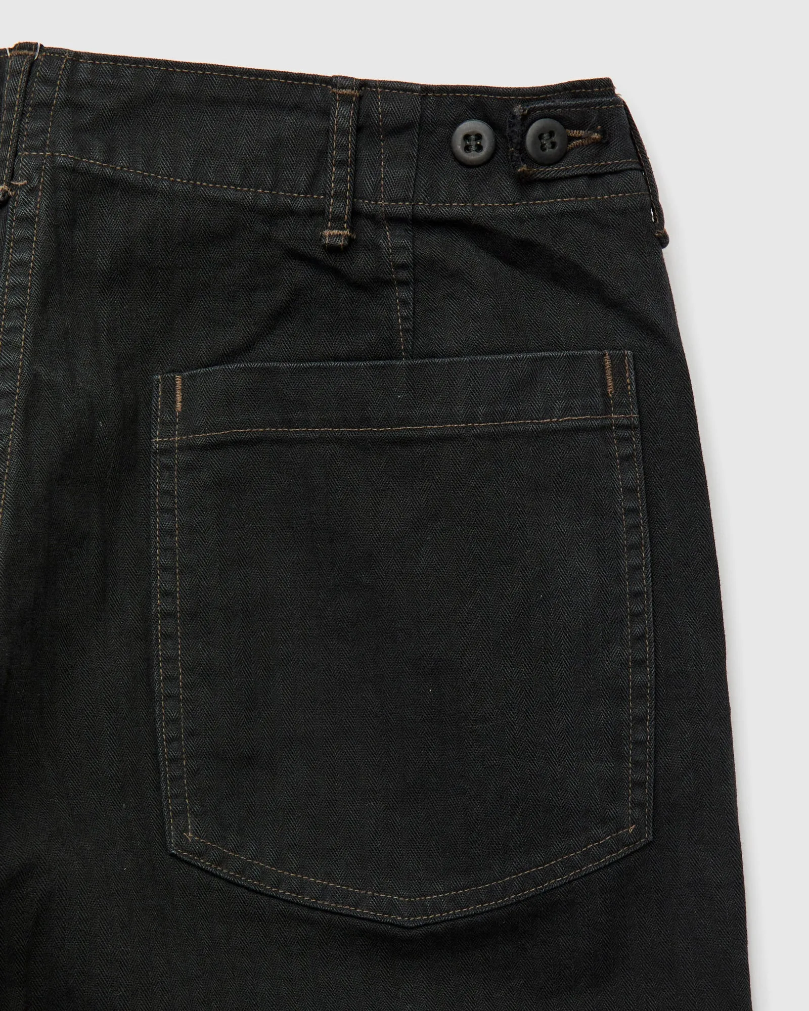 Herringbone Summer Fatigue Pants in Black sold by Blue Owl product image thumbnail 3