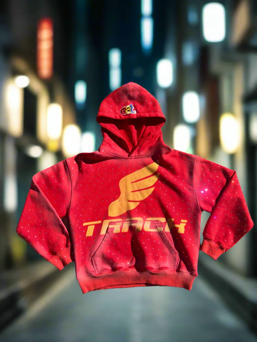 EAT Track Rhinestone Hoodie sold by Eat The Brand product image thumbnail 2