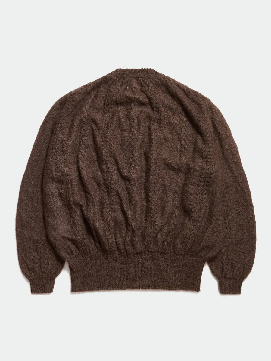 Cormagliano Mohair Cardigan Brown sold by Magliano product image thumbnail 2
