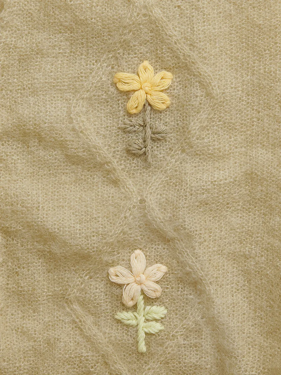 Cormagliano Mohair Cardigan Yellow sold by Magliano product image thumbnail 3