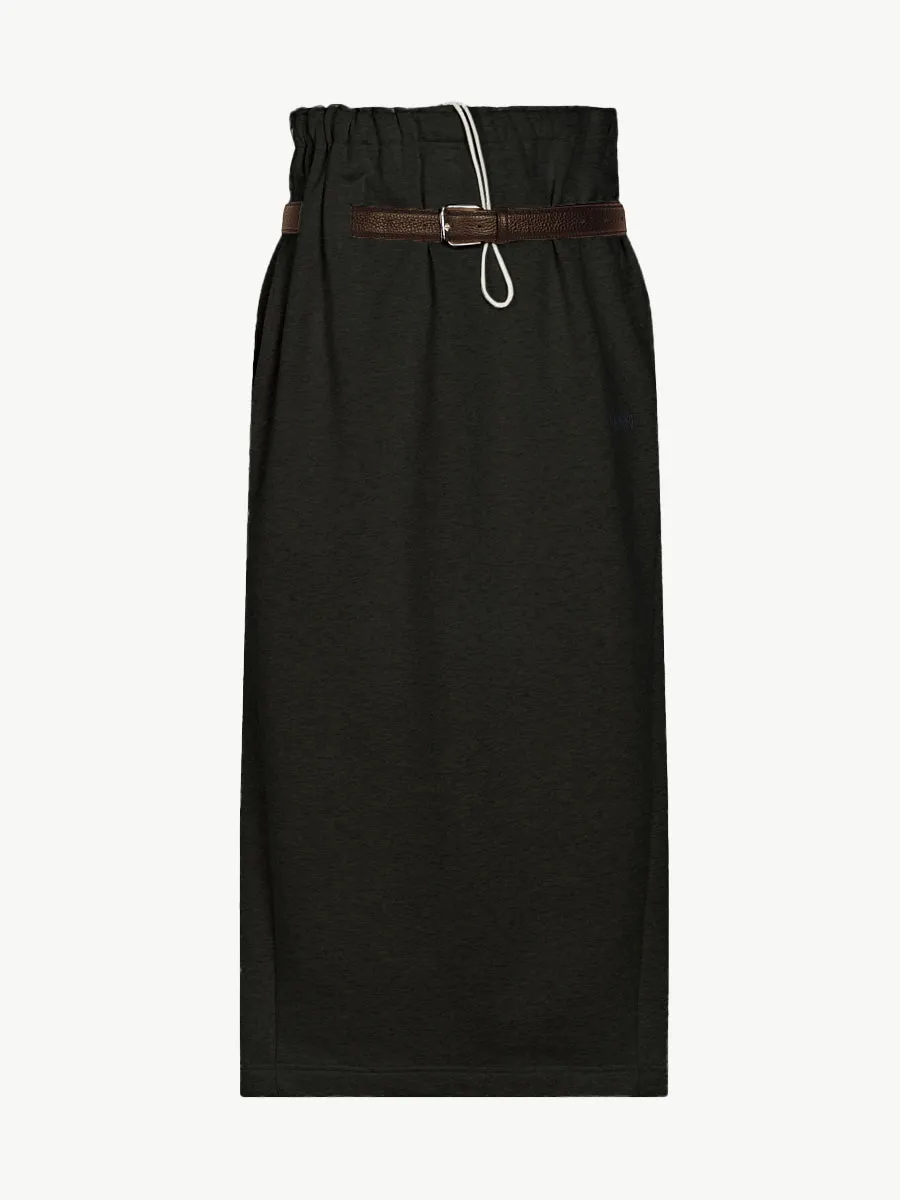 Provincia Skirt Off Black sold by Magliano