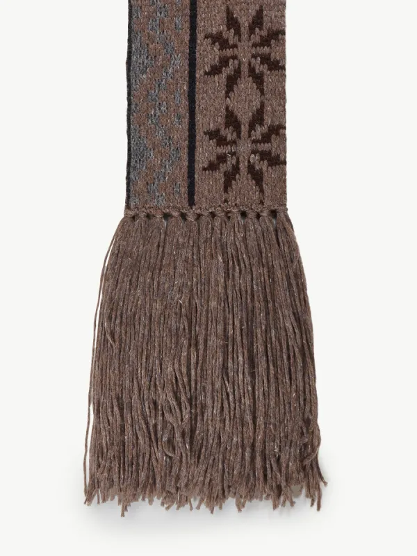 Drunk Scarf Dirty Brown sold by Magliano