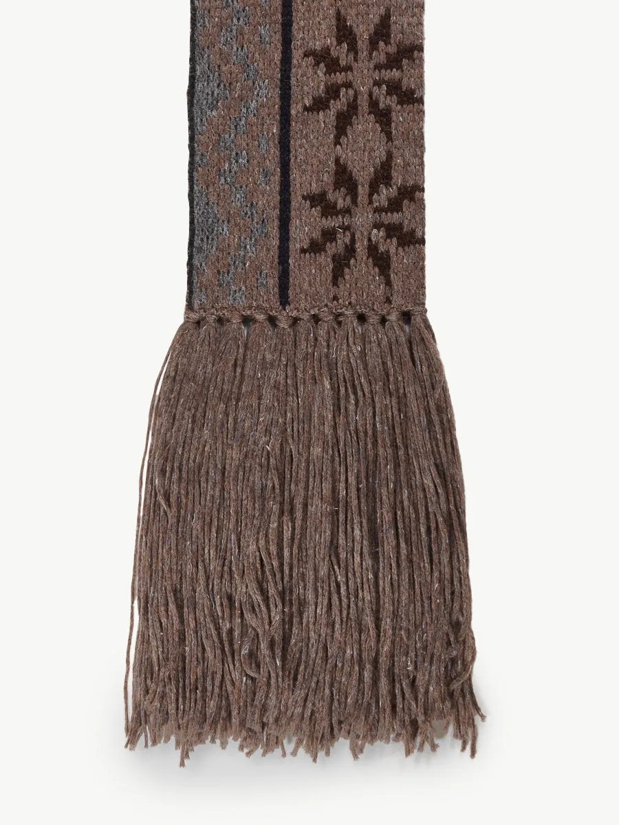 Drunk Scarf Dirty Brown sold by Magliano