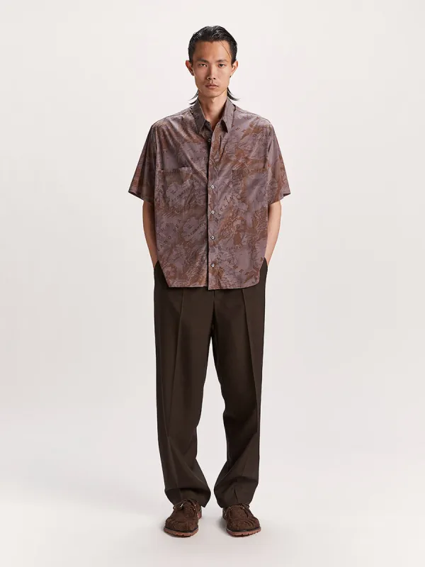 Pangea Shirt Dark Mix sold by Magliano