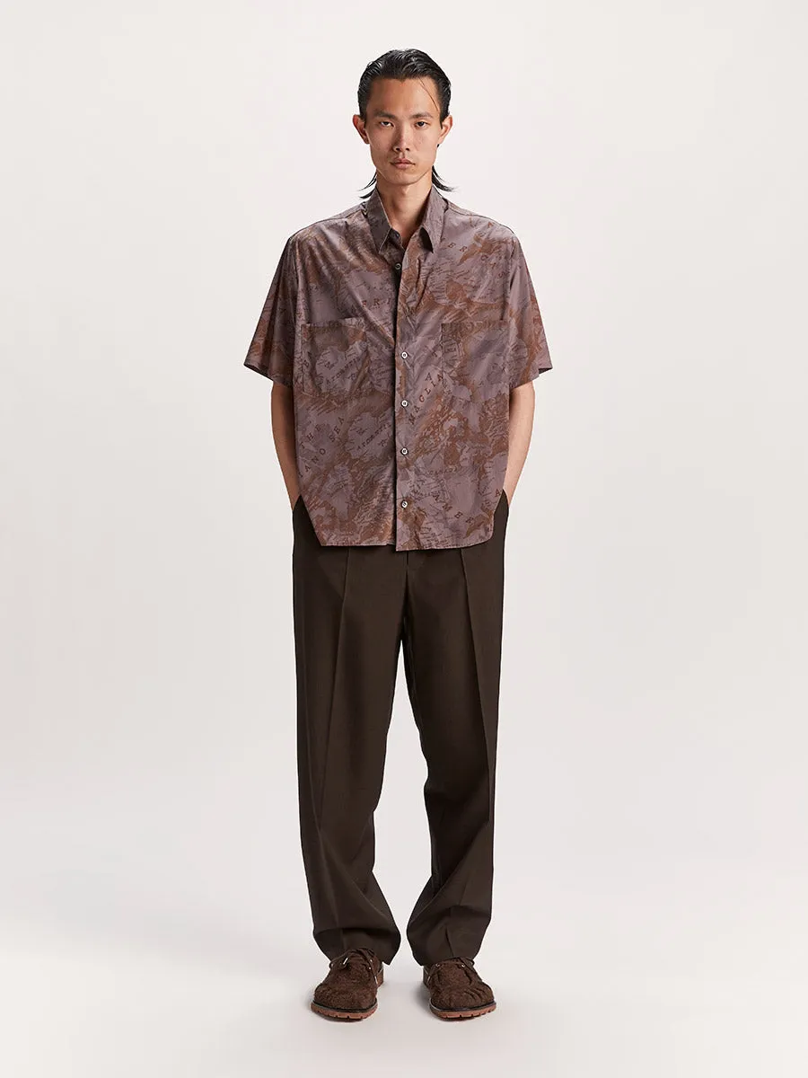 Pangea Shirt Dark Mix sold by Magliano