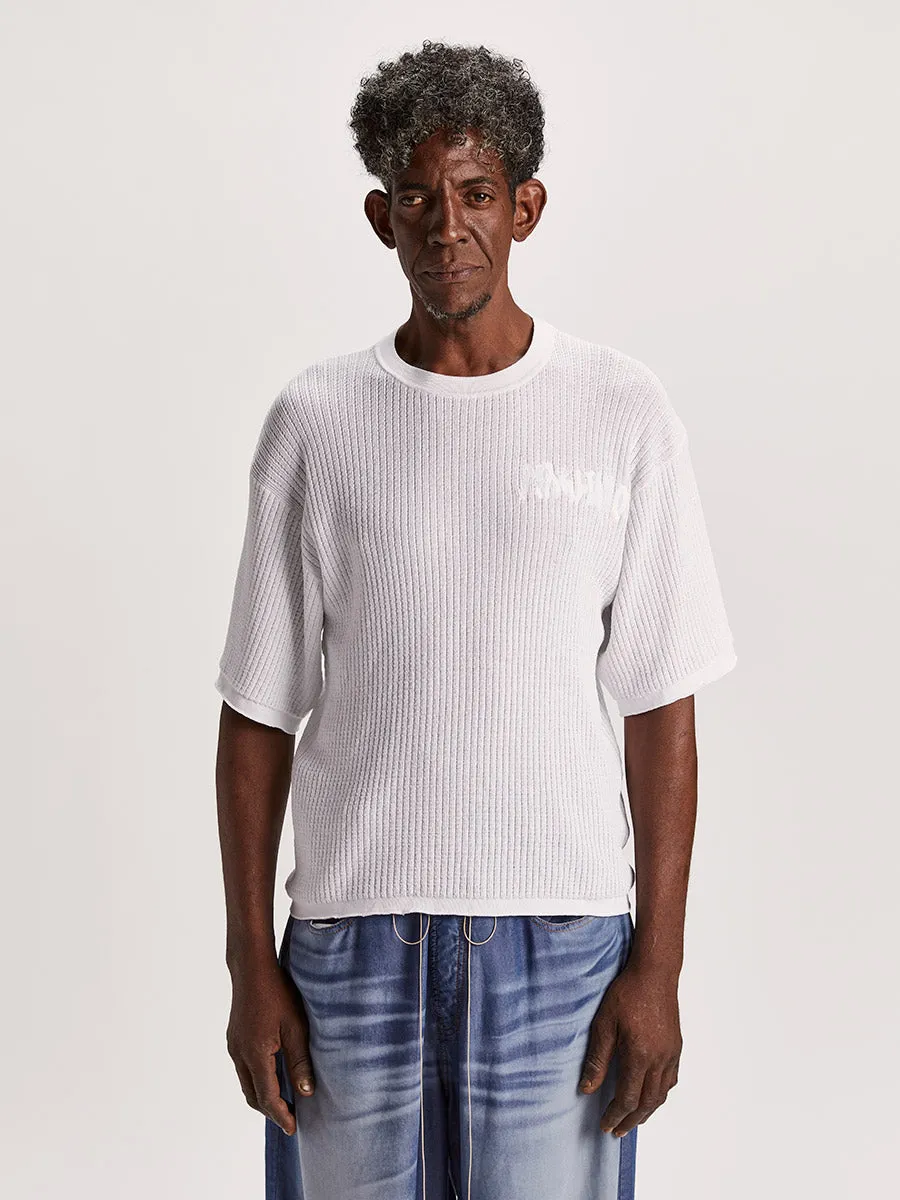 Waffle Tee White sold by Magliano product image thumbnail 3