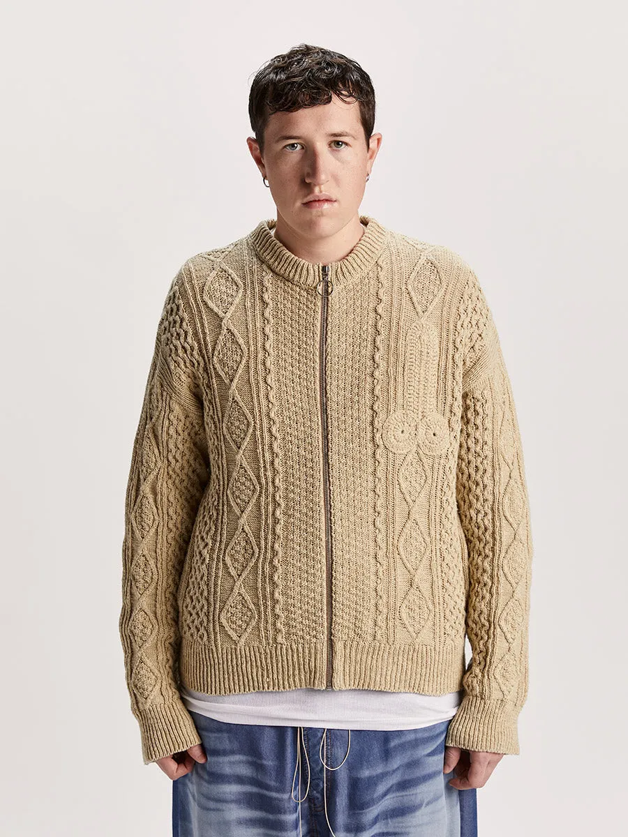 Cazzo Cardigan Natural sold by Magliano product image thumbnail 2