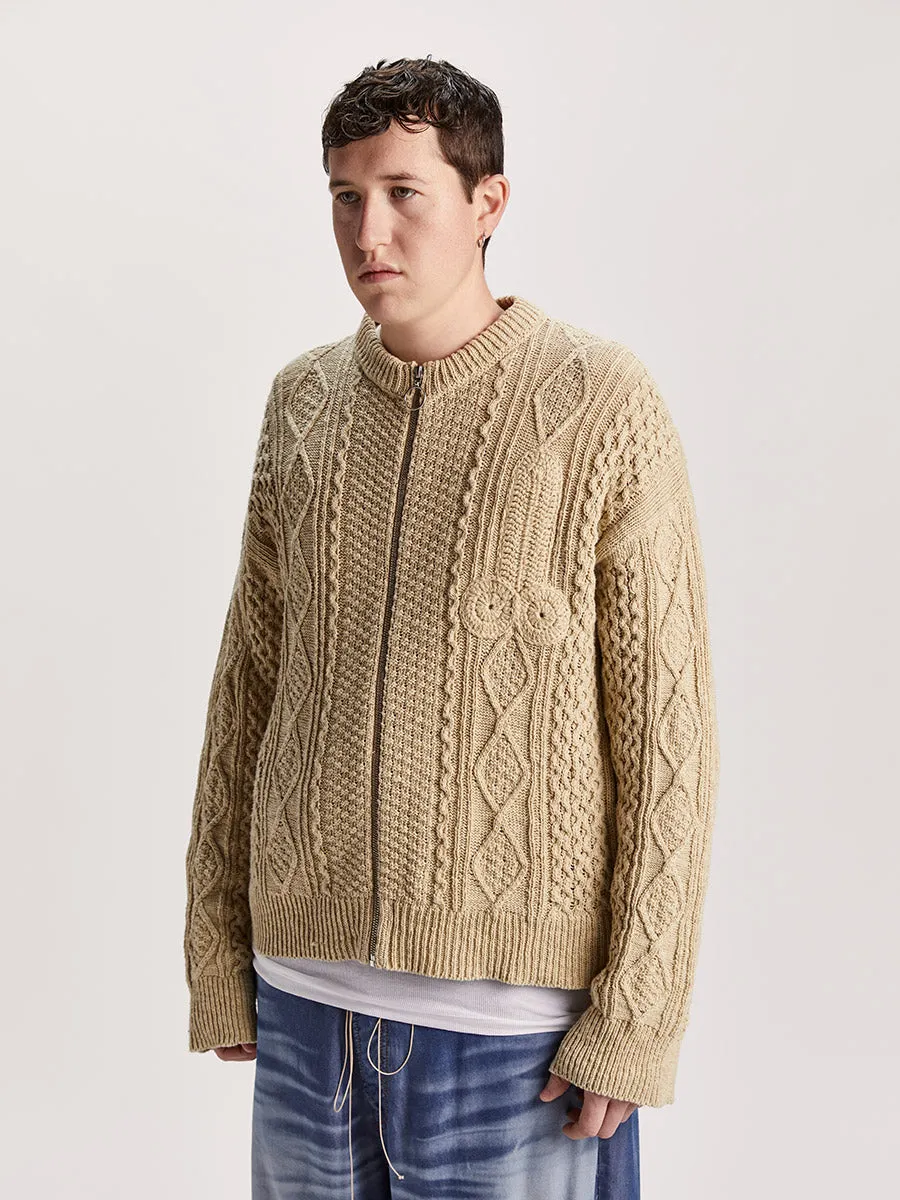 Cazzo Cardigan Natural sold by Magliano product image thumbnail 3