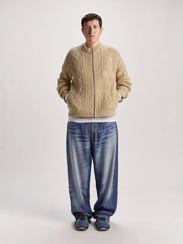 Cazzo Cardigan Natural made by Magliano