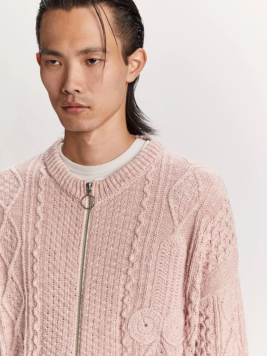 Cazzo Cardigan Pink sold by Magliano product image thumbnail 3