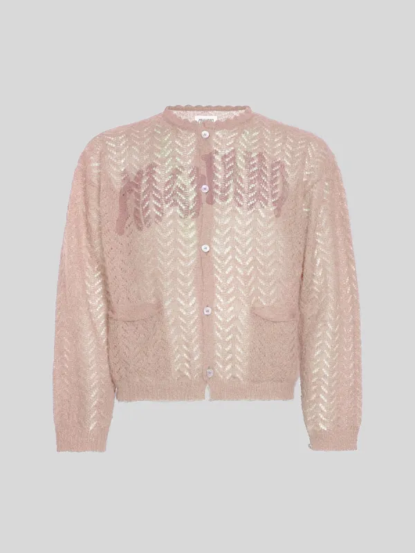 Bimbo Cardigan Pink made by Magliano