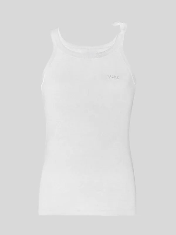 Canotta Bow White made by Magliano