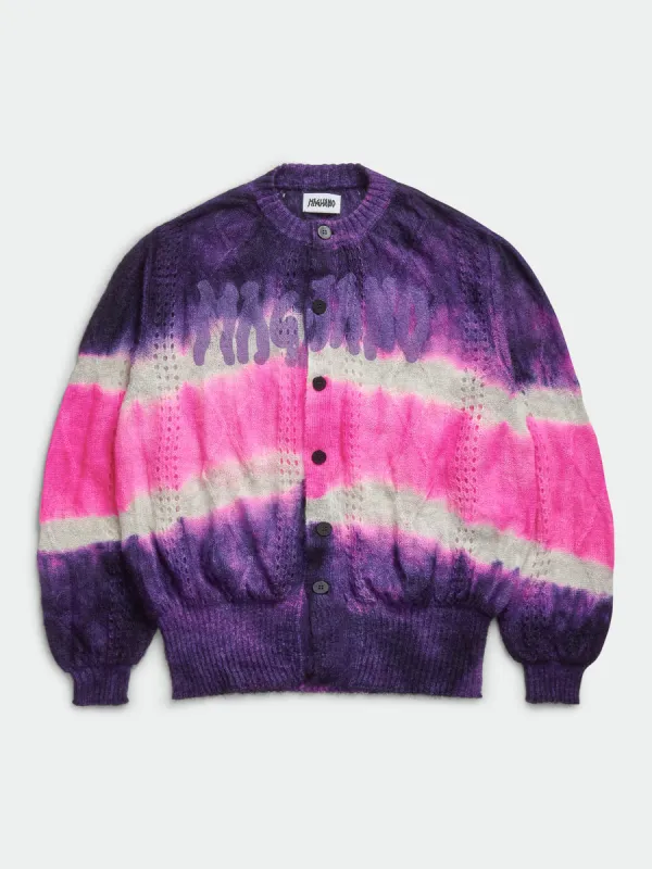 Psychedelic Bimbo Cardigan Pink Mix made by Magliano