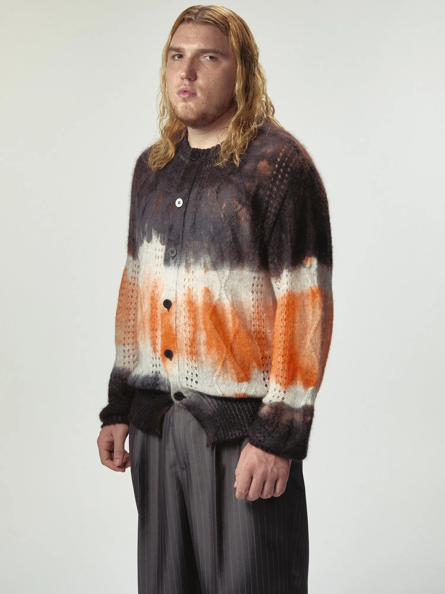 Psychedelic Bimbo Cardigan Orange Mix sold by Magliano product image thumbnail 3