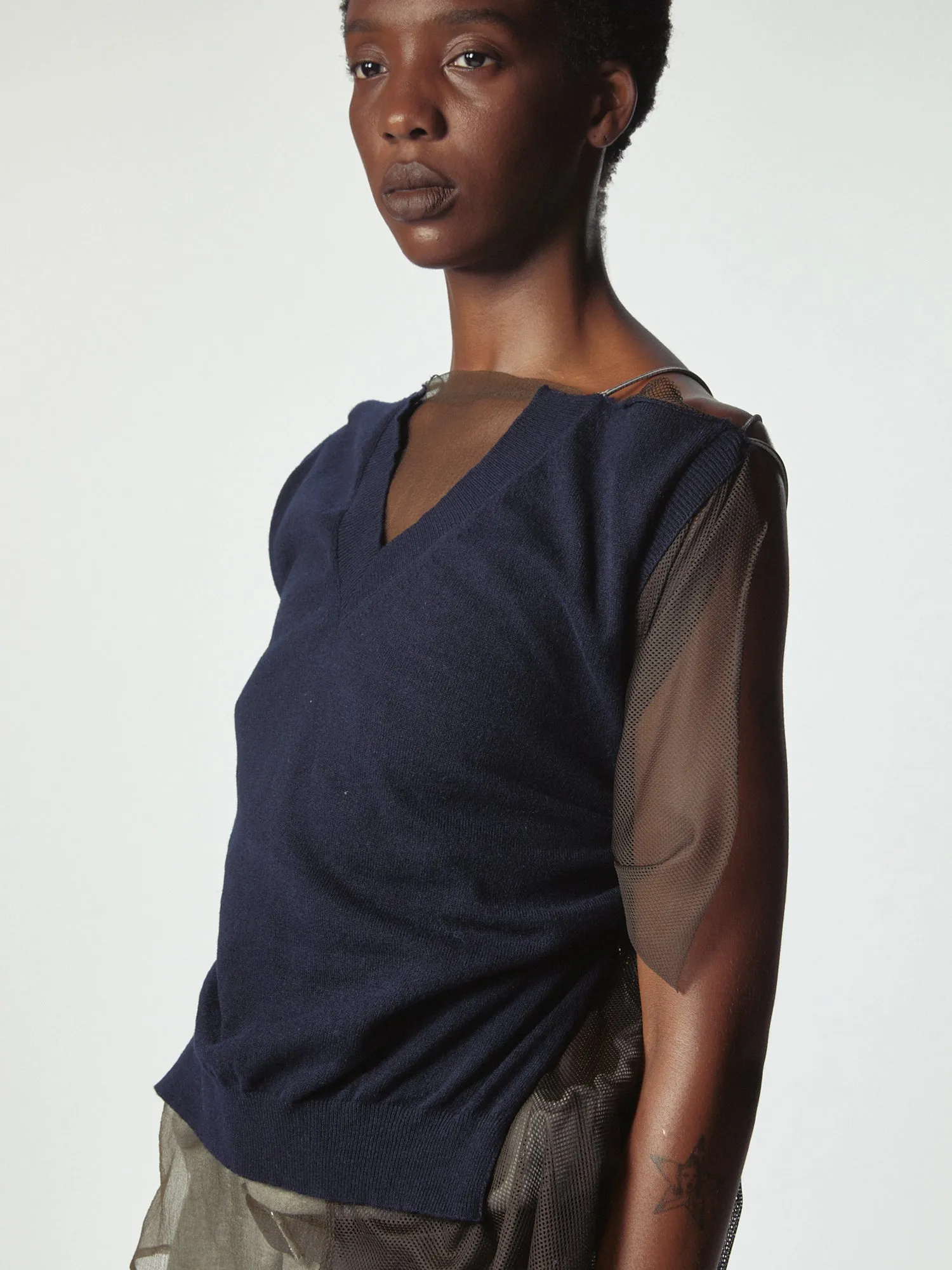 Romanticone Knit Dark Blue sold by Magliano product image thumbnail 4