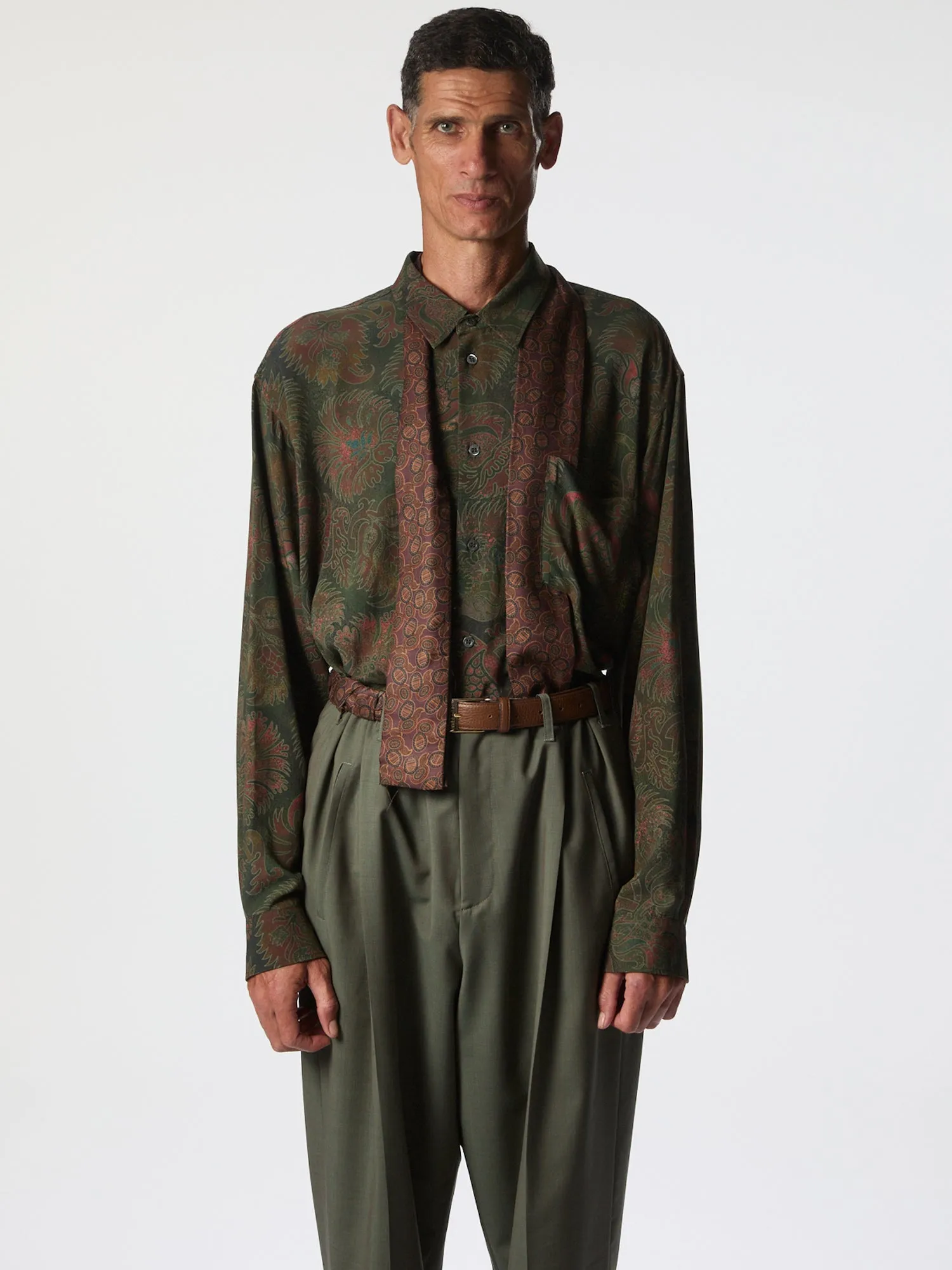 Liquid Penna Long Sleeve Pomengrade Green sold by Magliano product image thumbnail 2