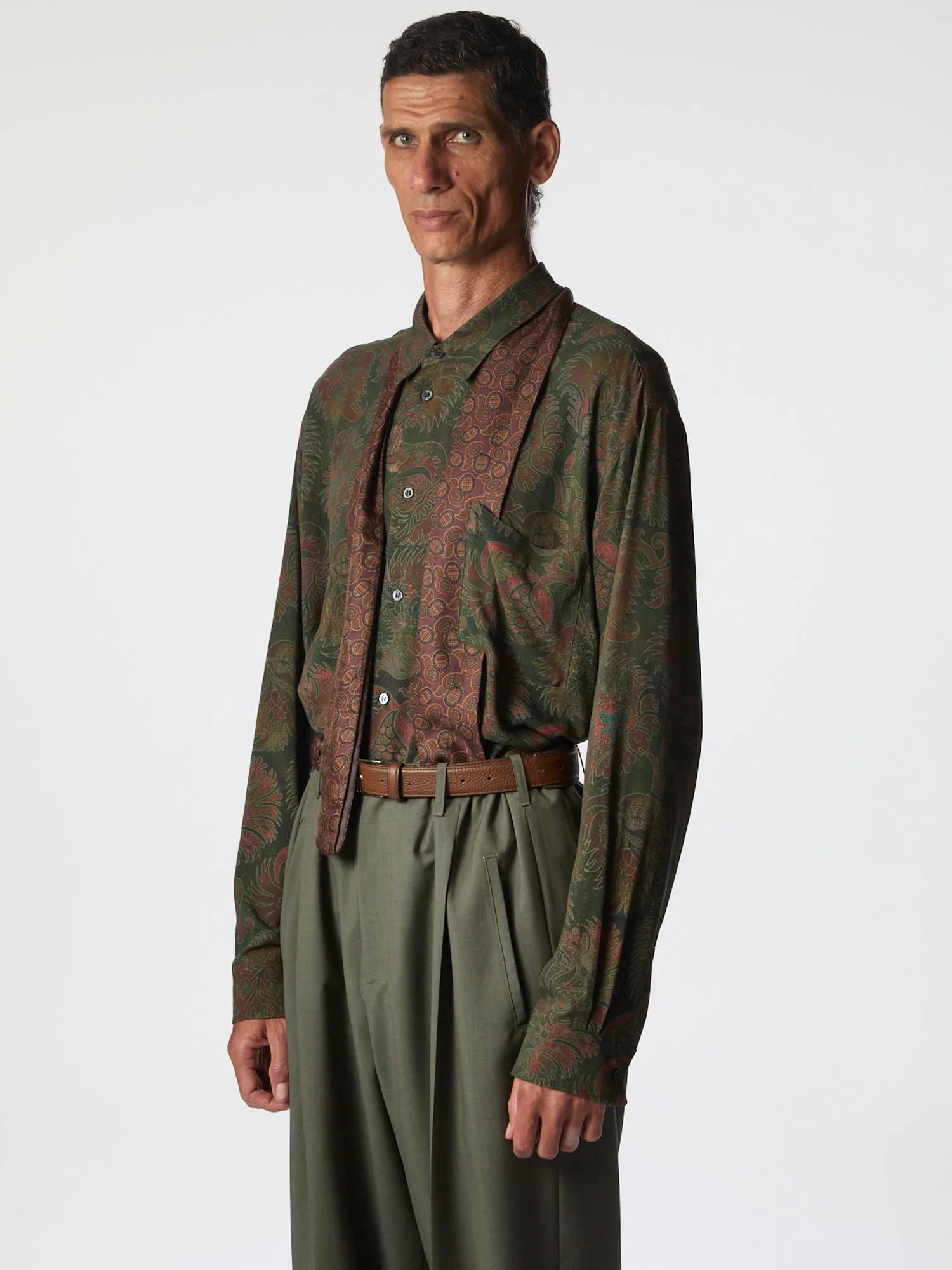 Liquid Penna Long Sleeve Pomengrade Green sold by Magliano product image thumbnail 3