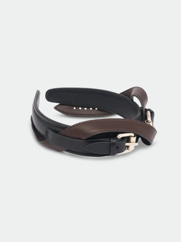 Leather Mess Cerchietto Black made by Magliano