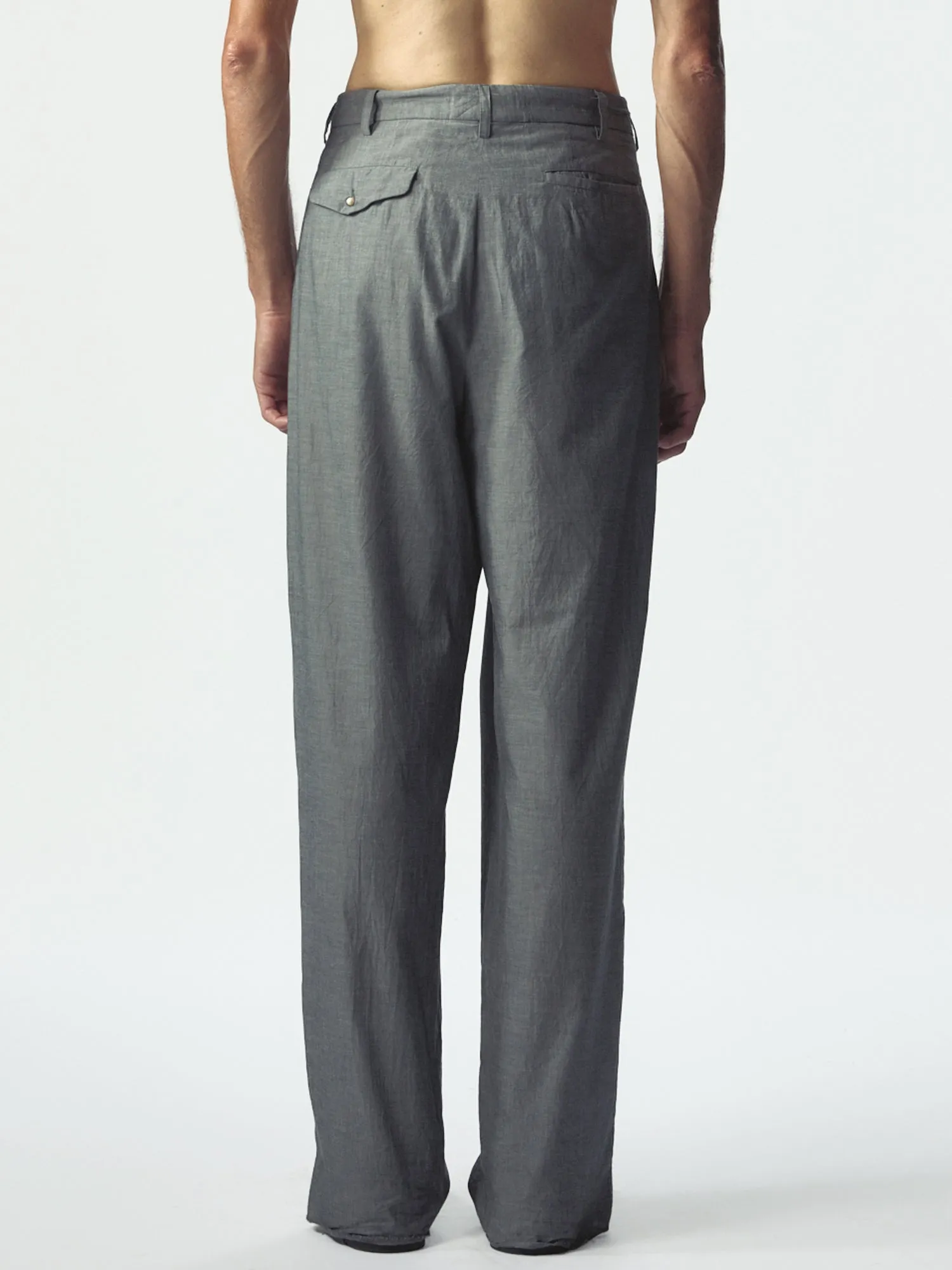 Zipped Double Pleats Grey Melange sold by Magliano product image thumbnail 5