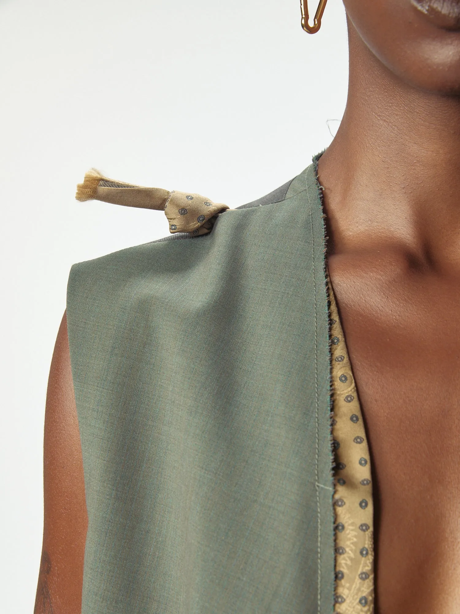Dawn Knotted Vest Dollar Green sold by Magliano product image thumbnail 5