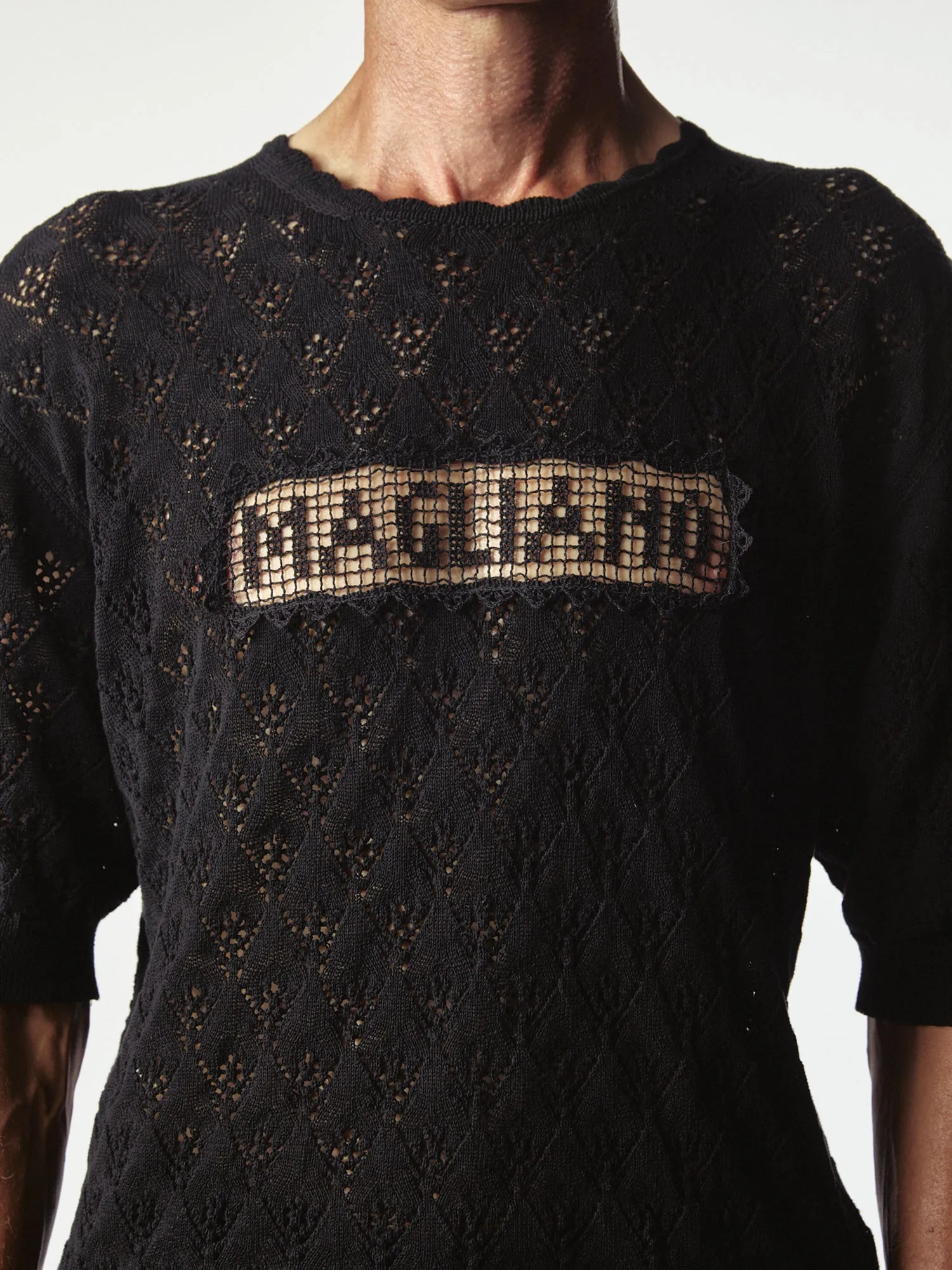 Comunione Knitted Tee Black sold by Magliano product image thumbnail 5