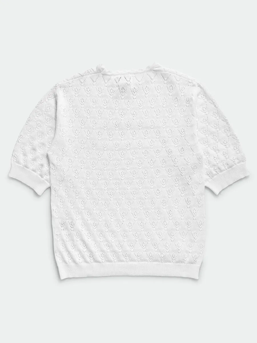 Comunione Knitted Tee White sold by Magliano product image thumbnail 2