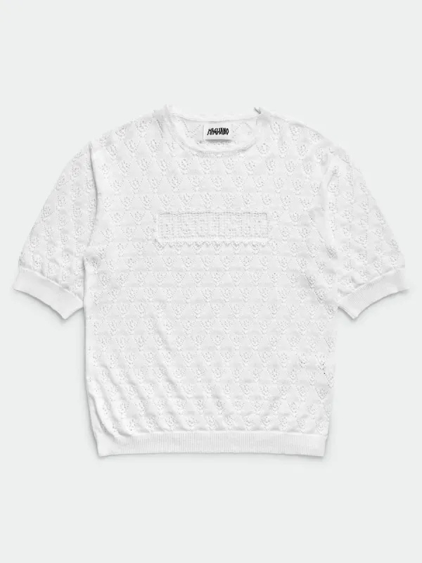 Comunione Knitted Tee White made by Magliano