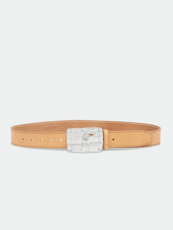 Denim Belt Beige made by Magliano