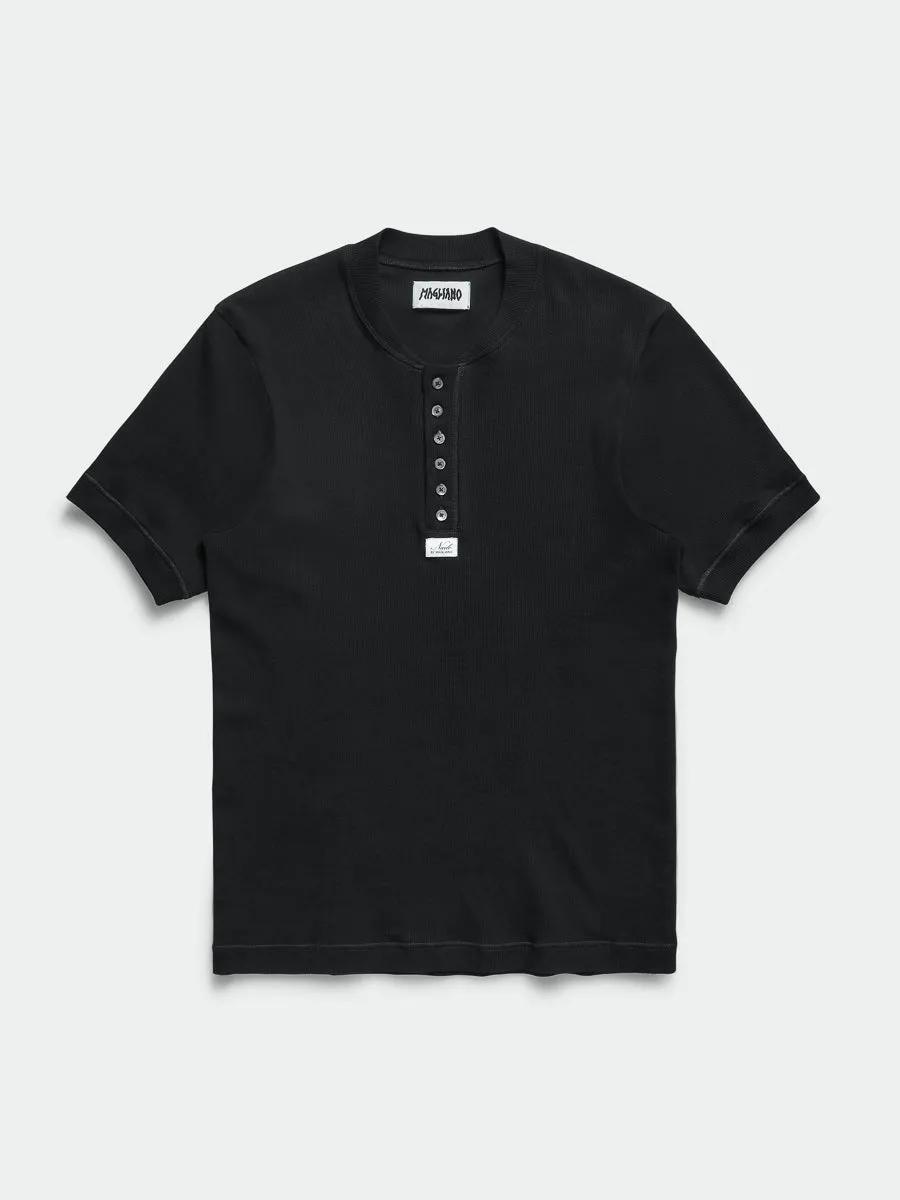 Nudo Small Serafino Tee Black sold by Magliano