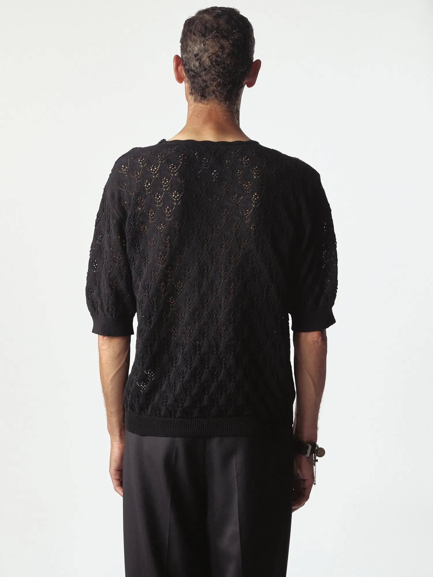 Comunione Knitted Tee Black sold by Magliano product image thumbnail 4