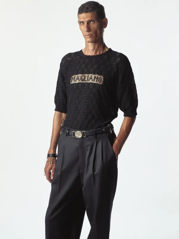 Comunione Knitted Tee Black made by Magliano