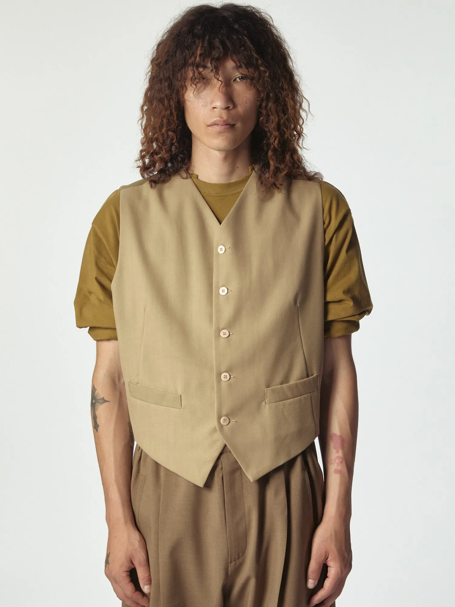 Piccolo Paradiso Vest Beige sold by Magliano product image thumbnail 2