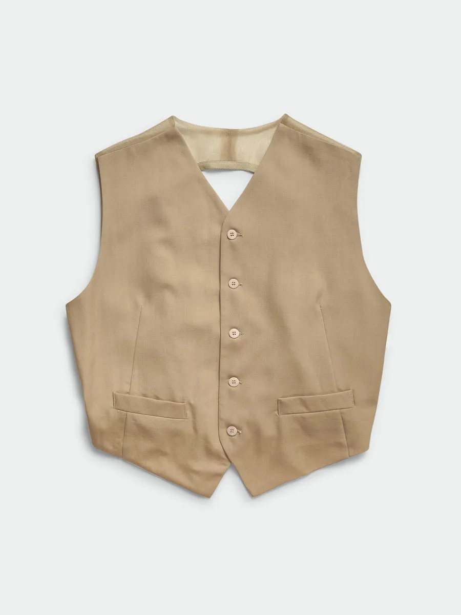 Piccolo Paradiso Vest Beige sold by Magliano product image thumbnail 5