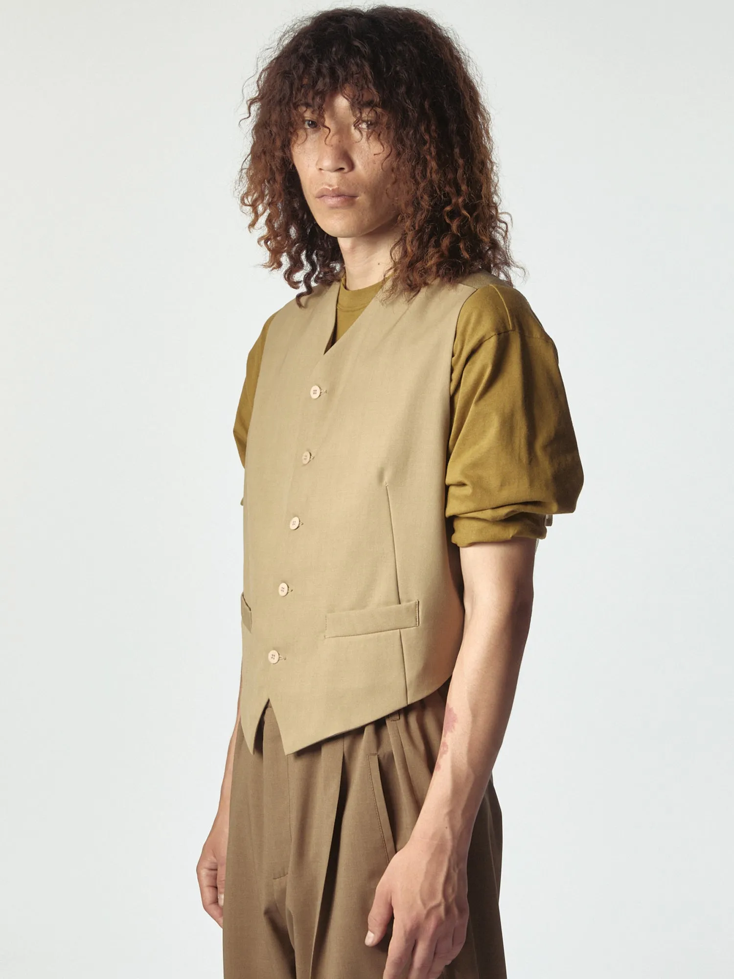 Piccolo Paradiso Vest Beige sold by Magliano product image thumbnail 3
