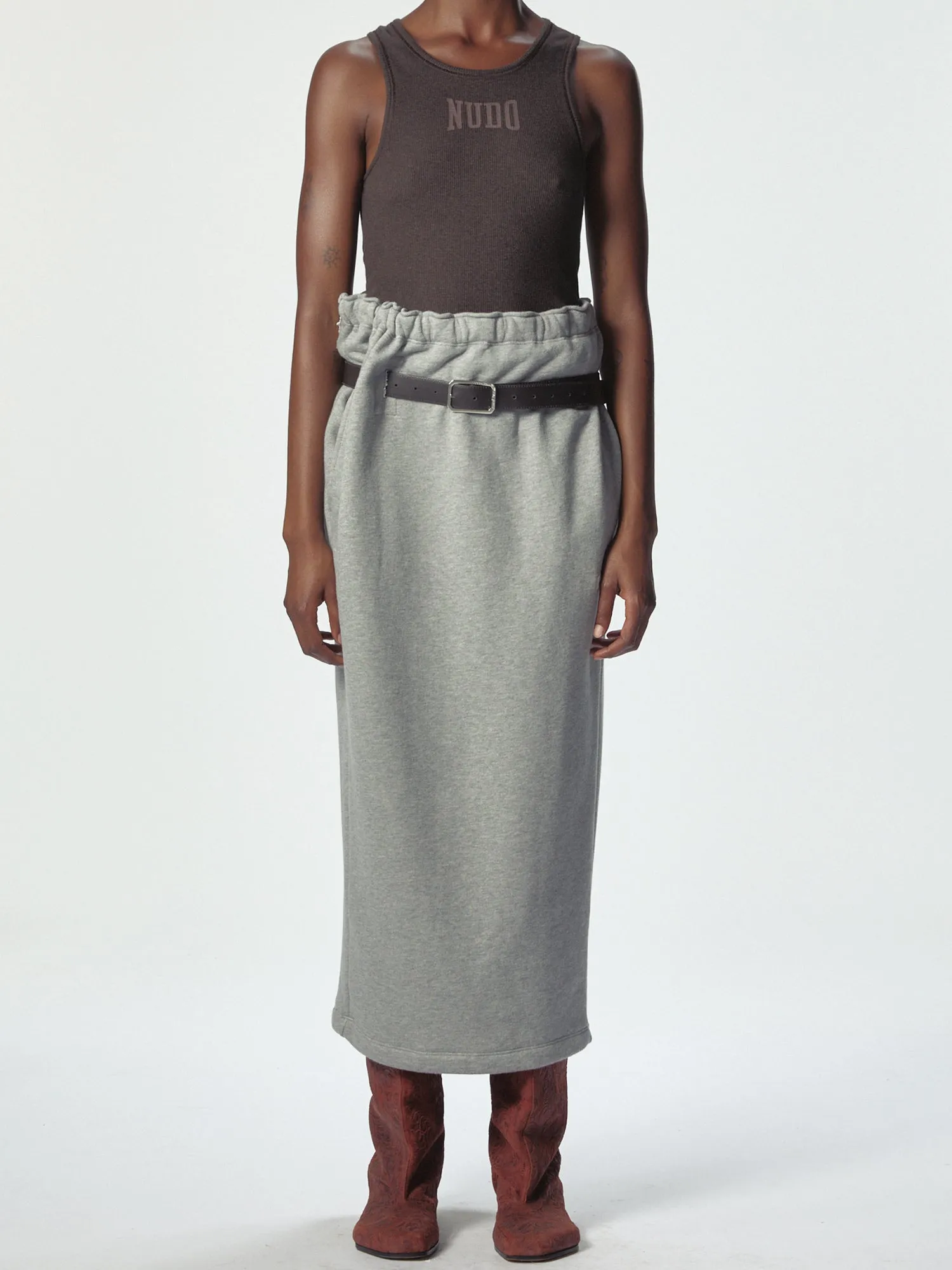 Provincia Skirt Grey Melange sold by Magliano product image thumbnail 2