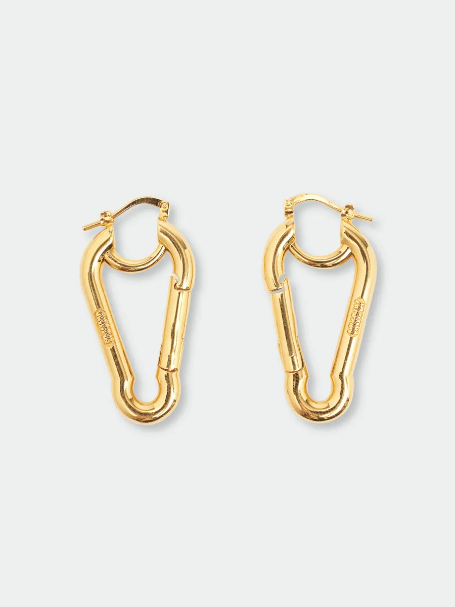 Magliano Camping Earrings Gold sold by Magliano