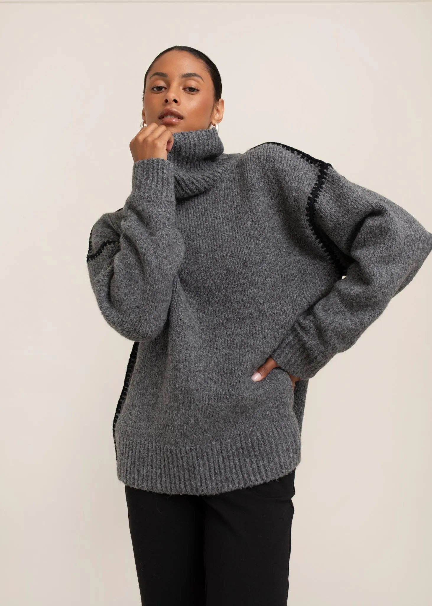 Ari Turtle Neck Sweater sold by PAPER LABEL product image thumbnail 5