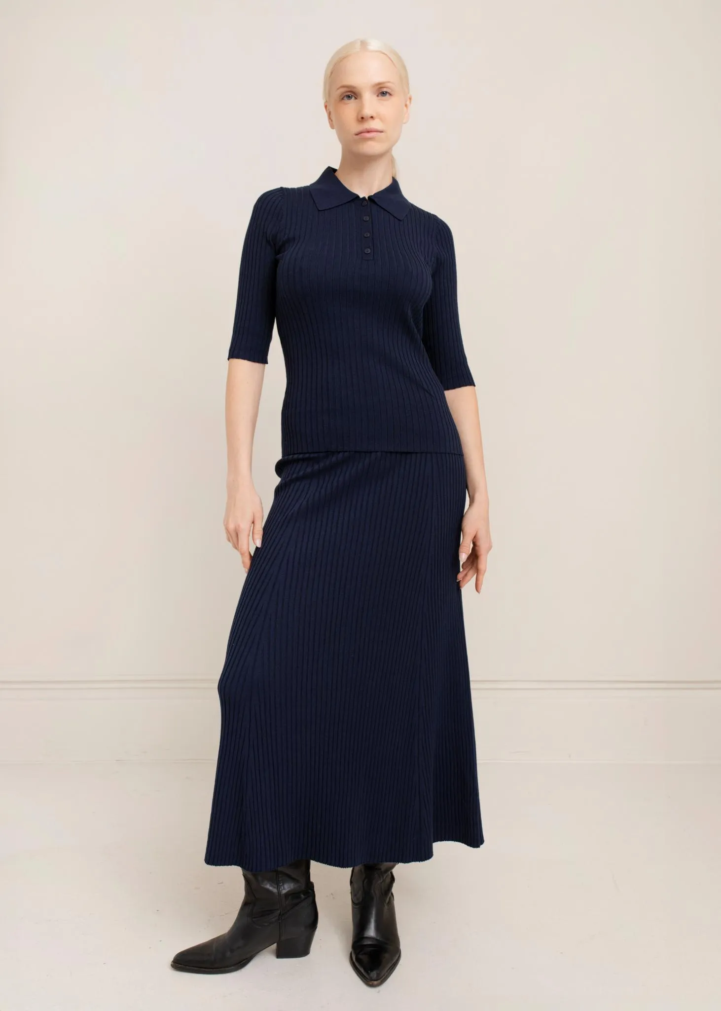 Leona Sweater Knit Rib Polo sold by PAPER LABEL product image thumbnail 4