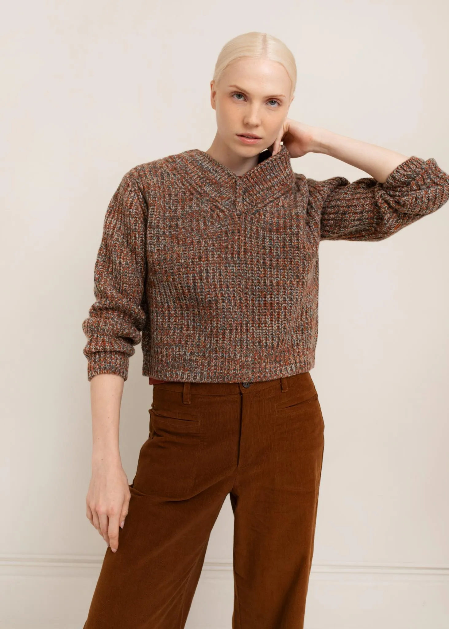 LENA V-NECK SWEATER sold by PAPER LABEL