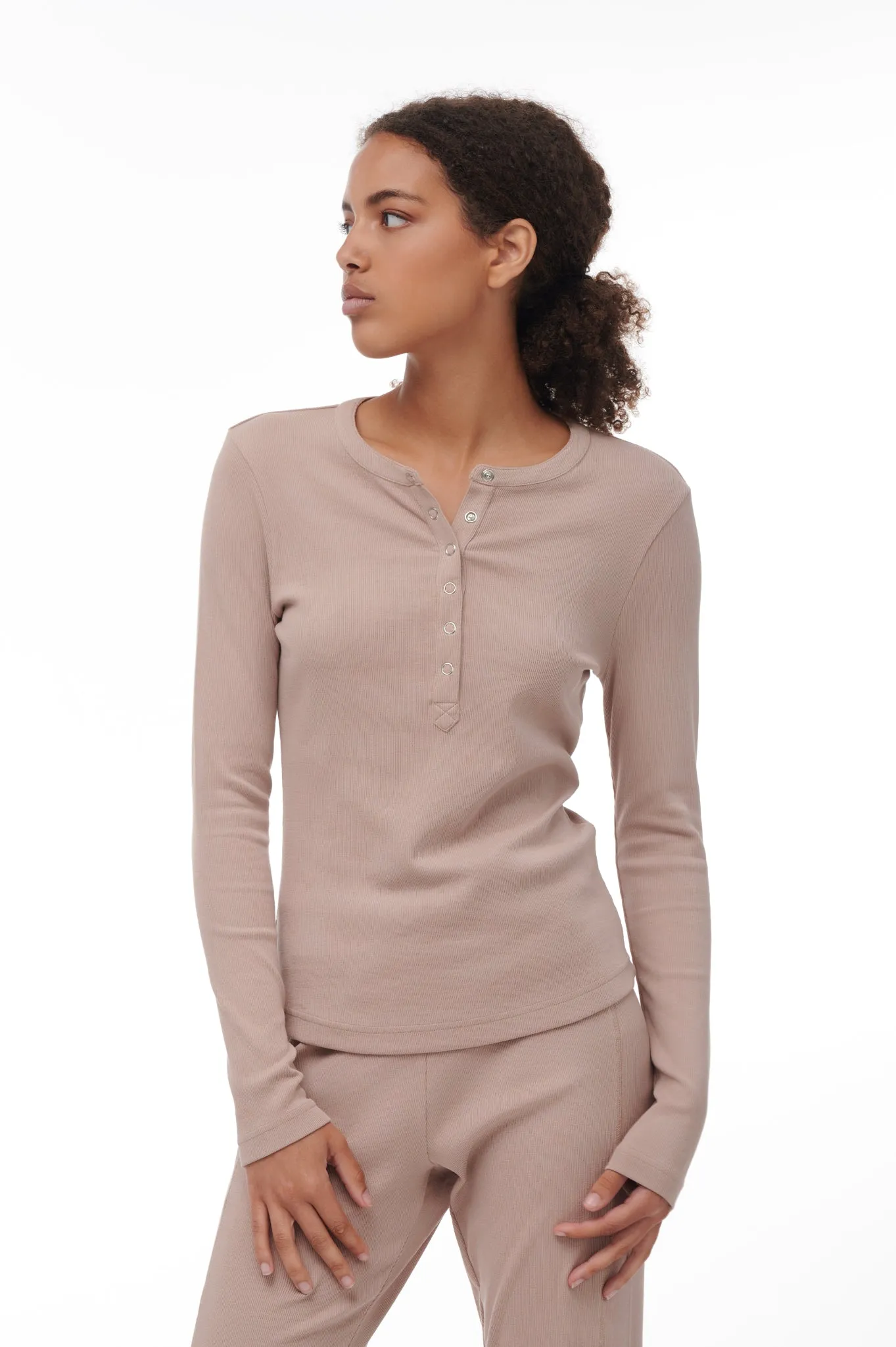 ELIA LONG SLEEVE HENLEY sold by PAPER LABEL product image thumbnail 4