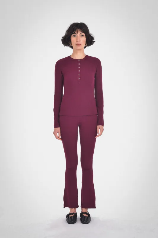 ELIA LONG SLEEVE HENLEY made by PAPER LABEL