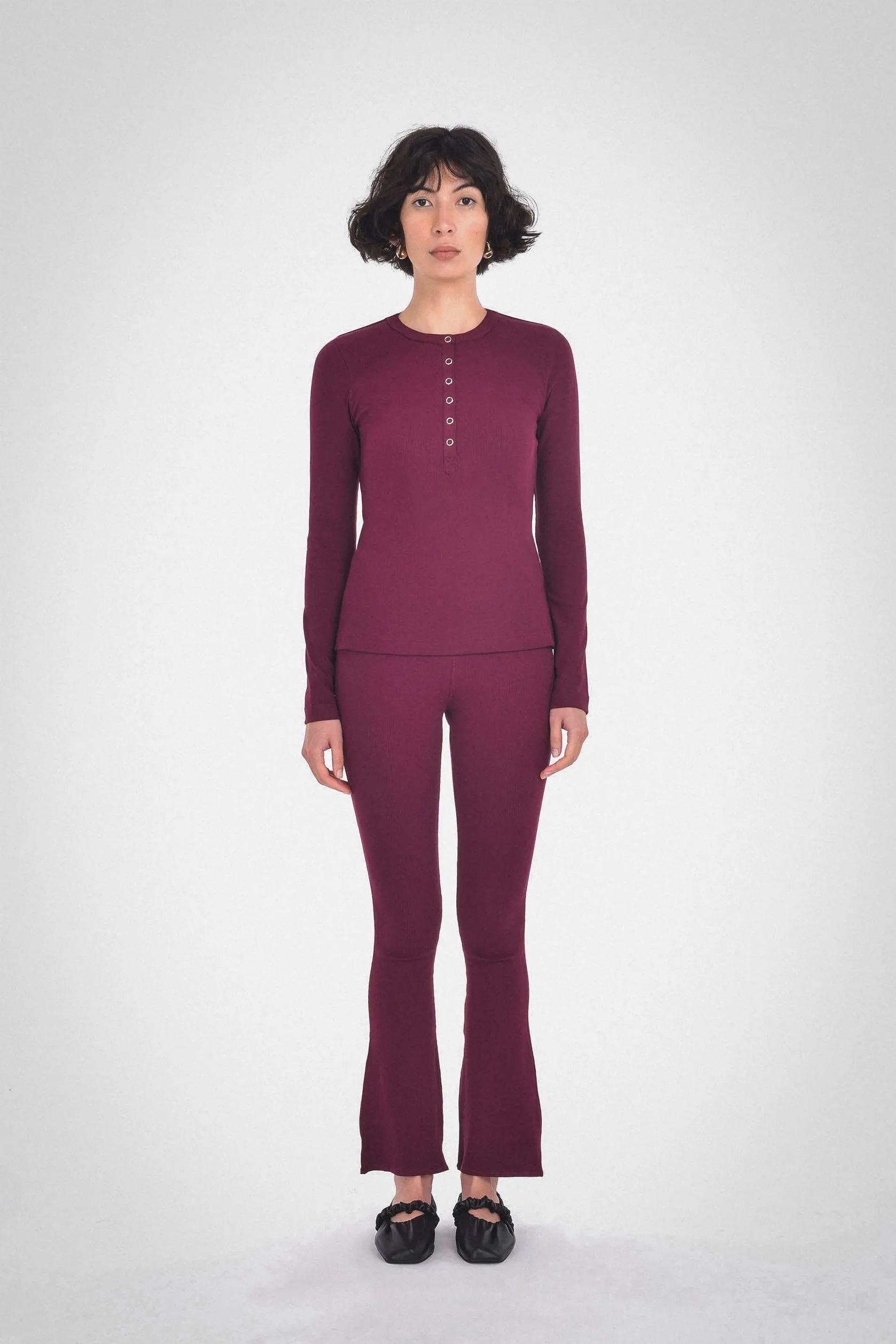 ELIA LONG SLEEVE HENLEY sold by PAPER LABEL