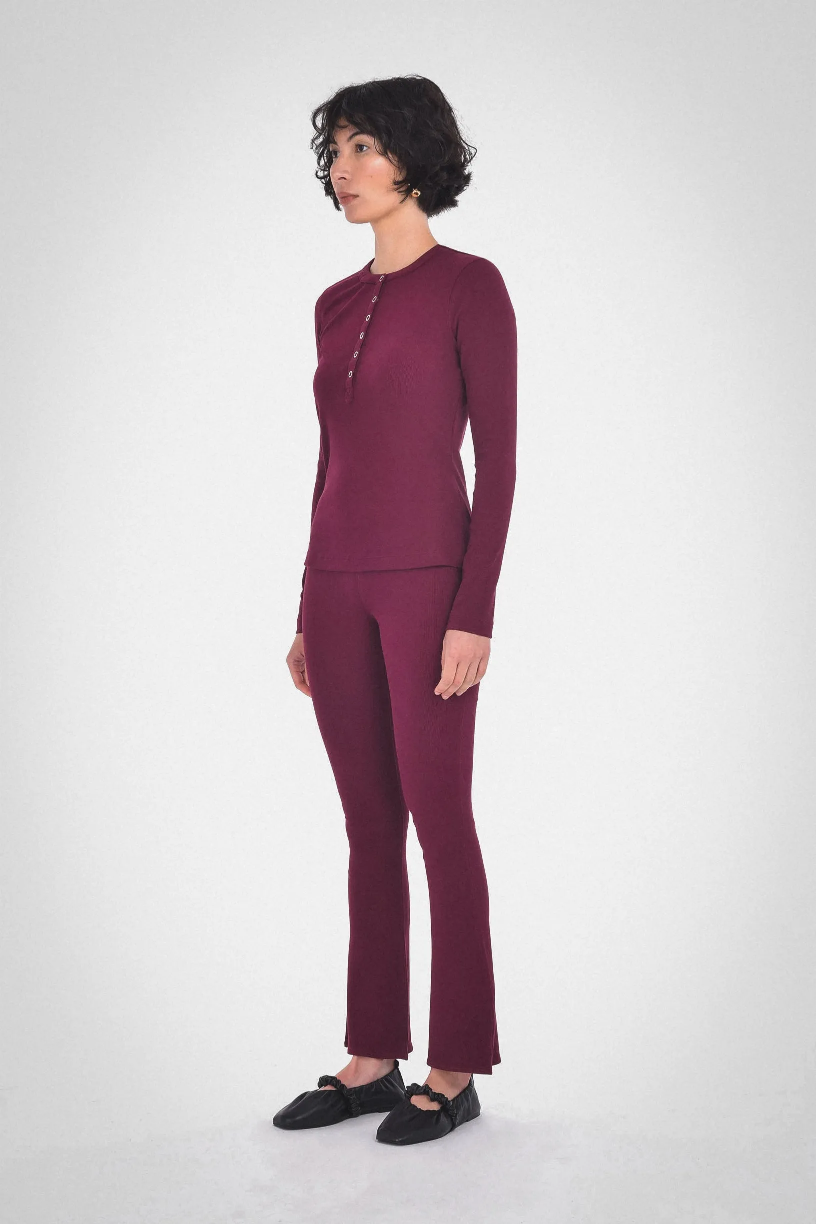 ELIA LONG SLEEVE HENLEY sold by PAPER LABEL product image thumbnail 2