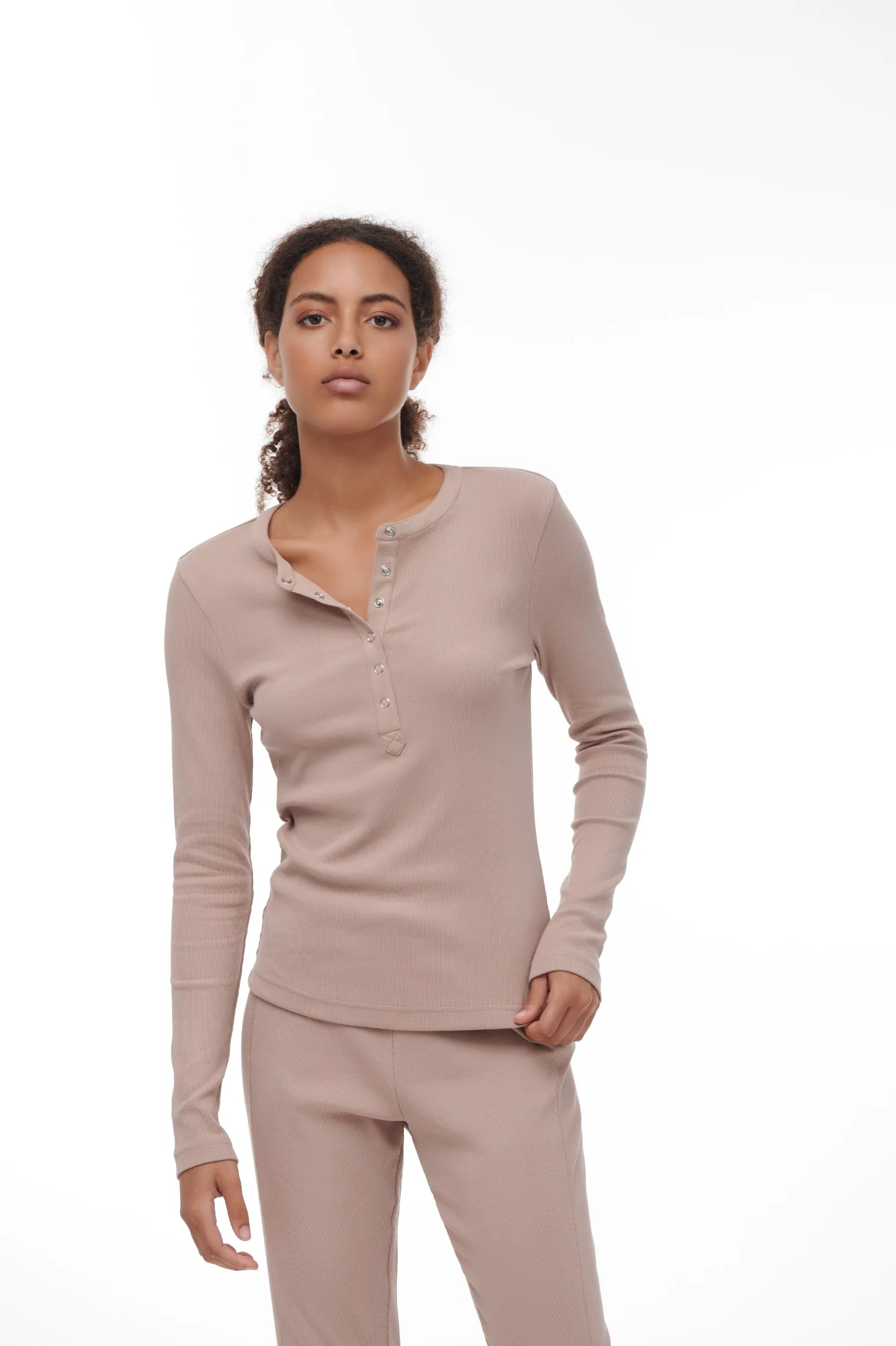 ELIA LONG SLEEVE HENLEY sold by PAPER LABEL product image thumbnail 5