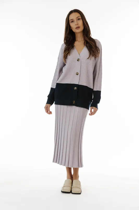 ROHAN COLOUR BLOCK CARDI sold by PAPER LABEL