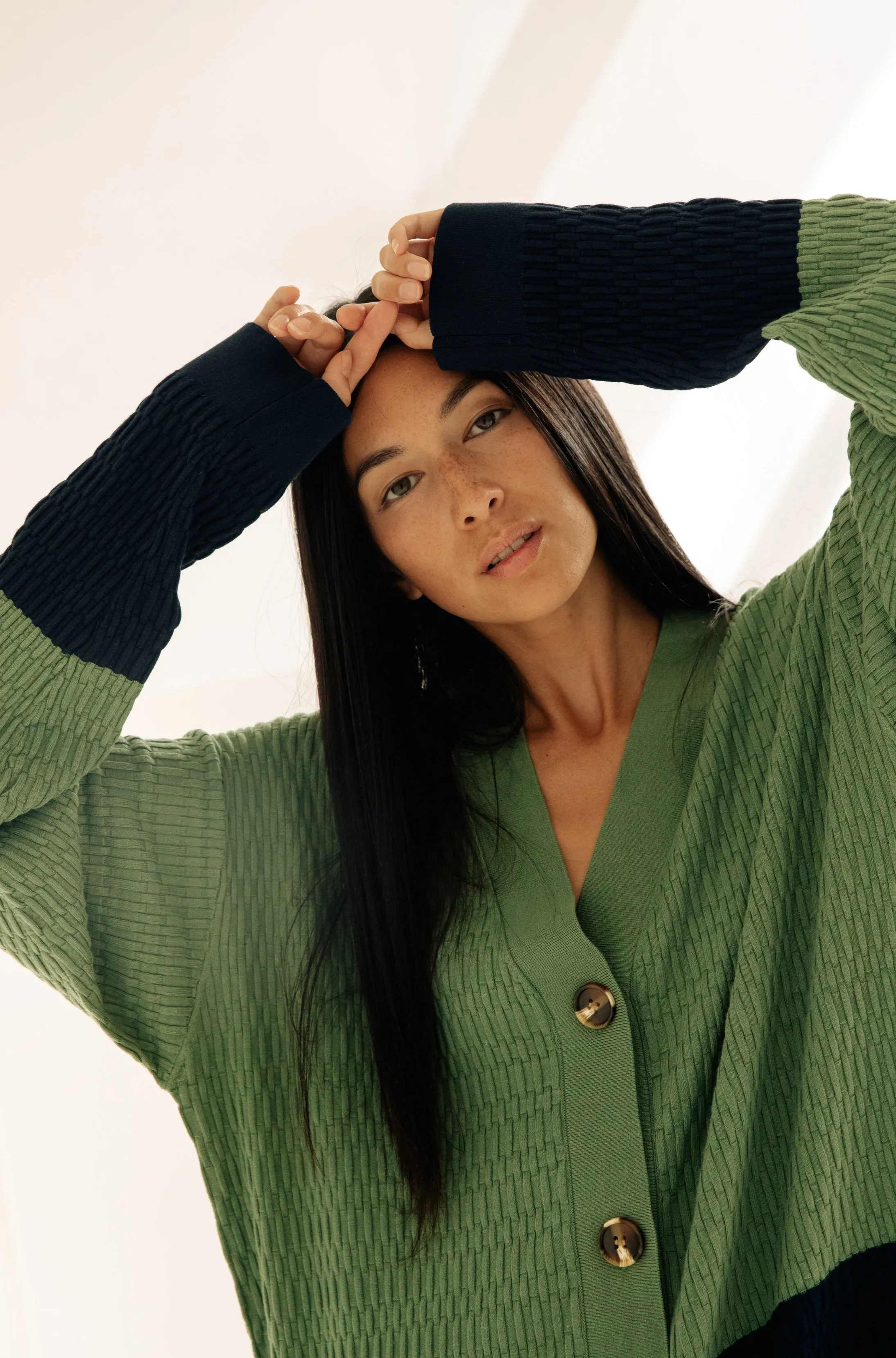 ROHAN COLOUR BLOCK CARDI sold by PAPER LABEL product image thumbnail 4