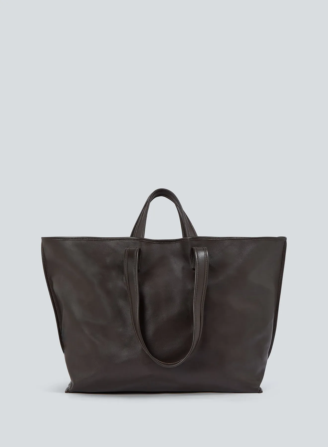Tote Lamb Leather | dark brown sold by KASSL Editions