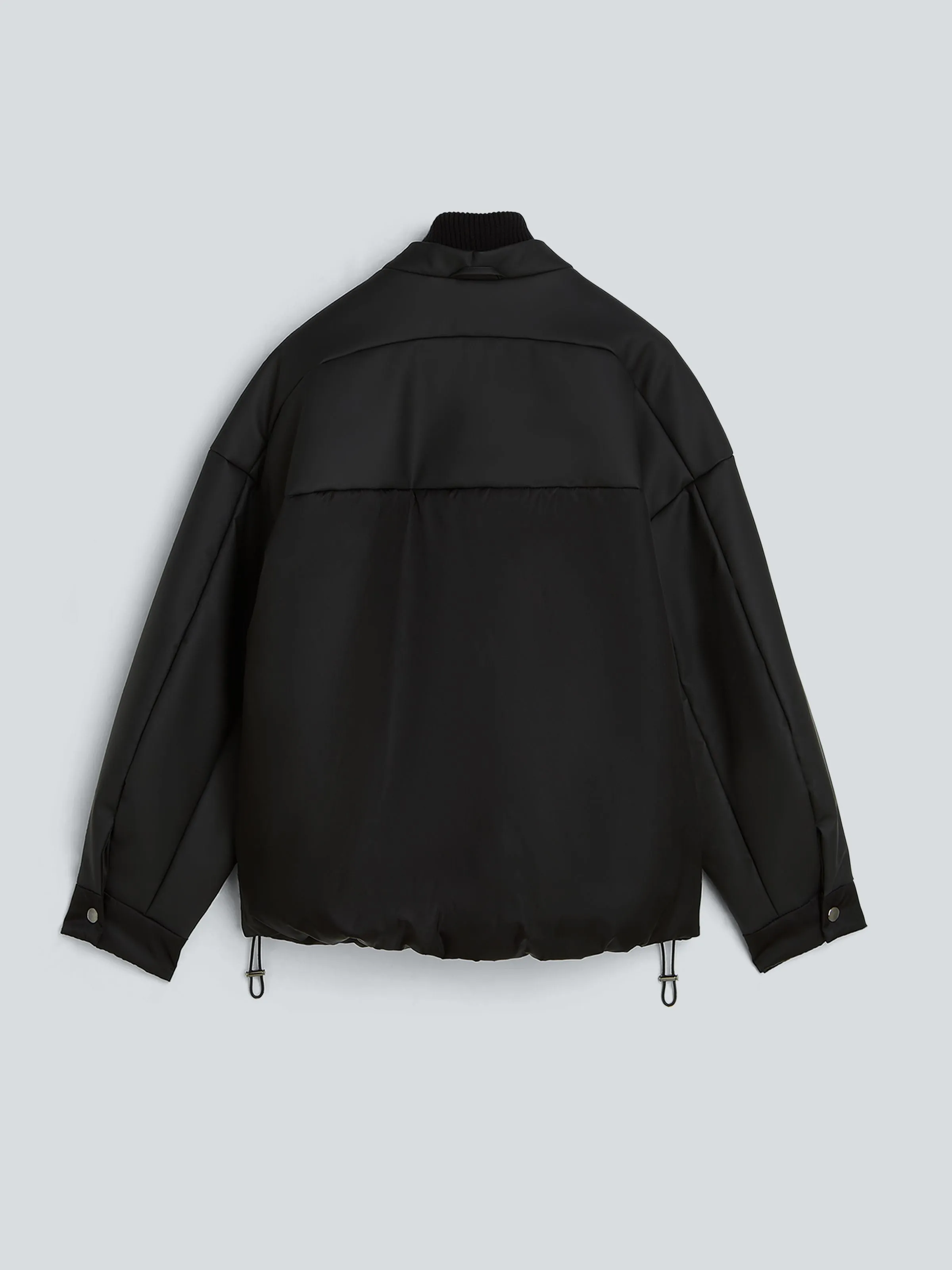 Oversized bomber rubber | black sold by KASSL Editions product image thumbnail 4